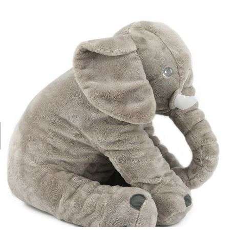 Elephant Baby Pillow - Grey