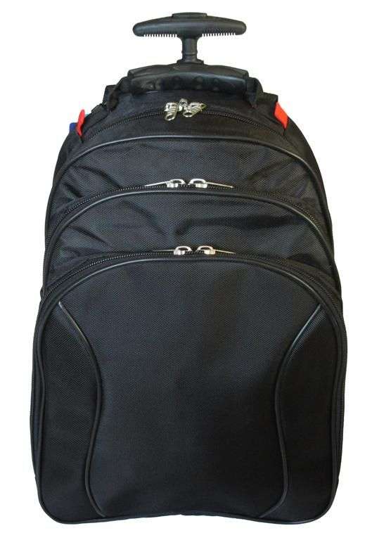 Camel Mountain Trolley Laptop Bag - Black