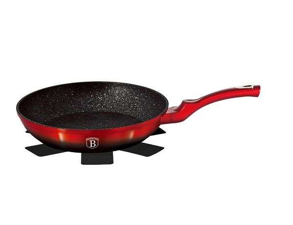 Berlinger Haus - 24 cm Marble Coating Metallic  Line Fry Pan - Red + Black (READ THE DESCRIPTION)