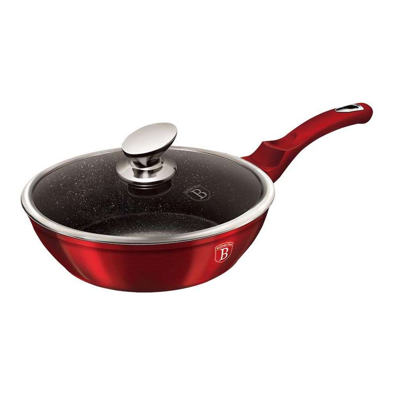 Berlinger Haus - 24cm Metallic Line Marble Coating Induction Deep Fry Pan(SECOND HAND)(NO LID)