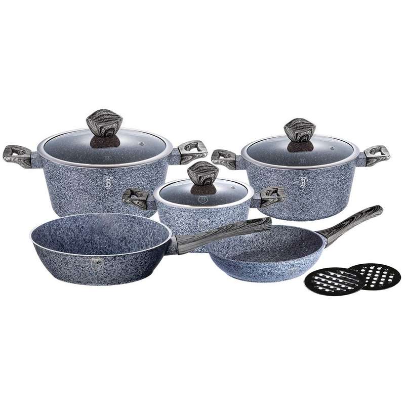 Berlinger Haus 10 Piece Forest Line Marble Coating Induction Cookware Set(READ THE FULL DESCRIPTION)