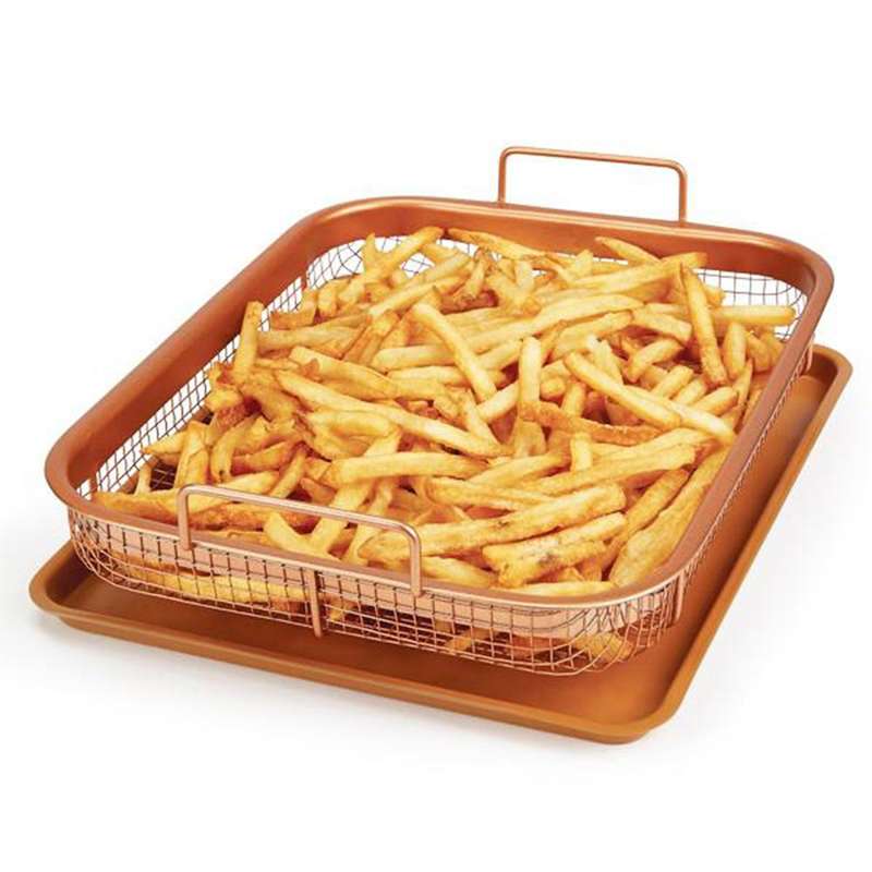 Copper Stainless Steel Square Multifunctional BBQ Basket