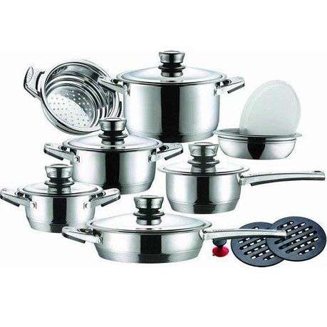 16 Piece Stainless Steel Cookware Set