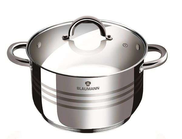 Blaumann 20 cm Stainless Steel Induction Bottom Casserole - Gourmet Line (READ THE DESCRIPTION)