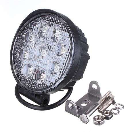 27W 9 LED Flood Off Road Round Work Light