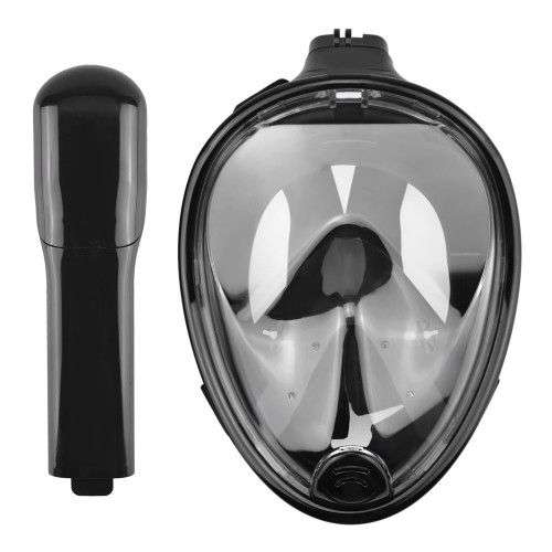 Dry Dive Snorkel Full Mask - blue and pink