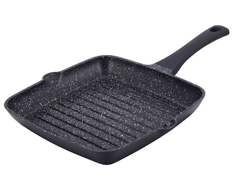 Royalty Line Herenthal 28cm Greblon Non-Stick C3+ Coating Grill Pan - Black(broken handle)