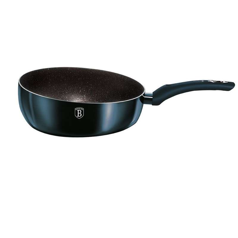 Berlinger Haus - 26 cm Marble Coating Metallic Line Flip Fry Pan - Aquamarine (COLOR IS FADING)
