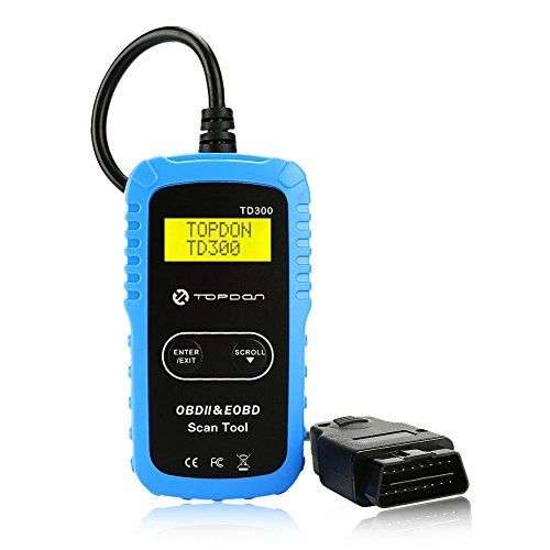 TOPDON TD300 OBD2 Scanner Code Reader with Engine Light Turn-Off - Open Box
