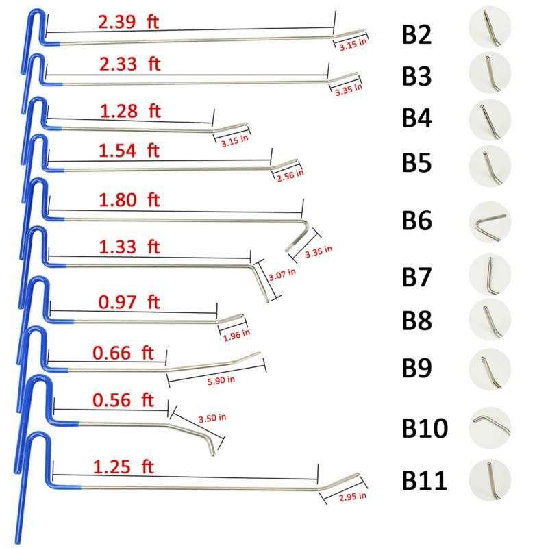 Motolab B2-B11 Dent Removal Rods