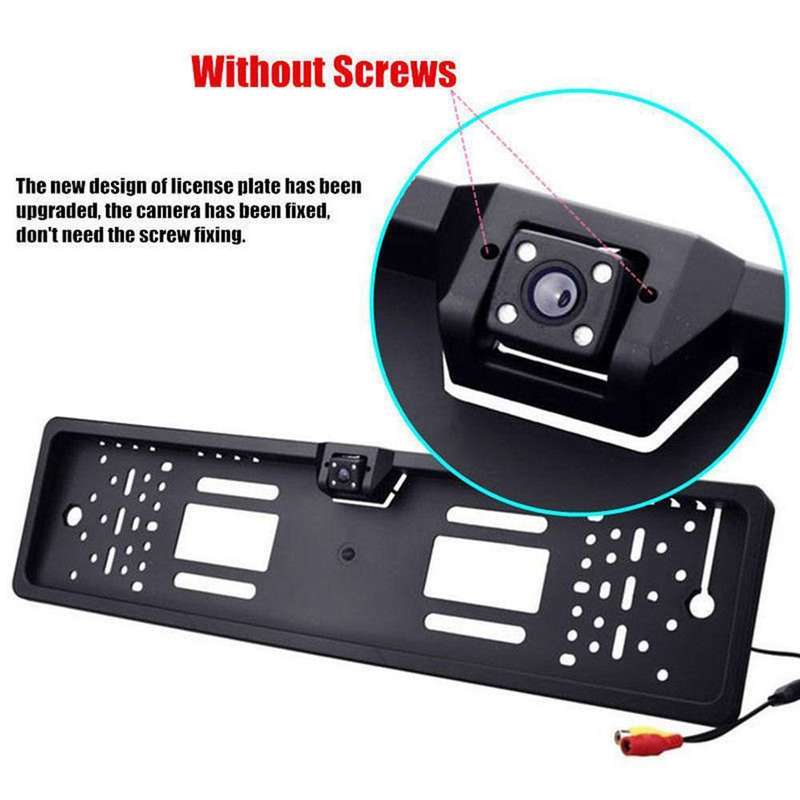 Waterproof EU License Plate with Night vision Car Rearview Camera