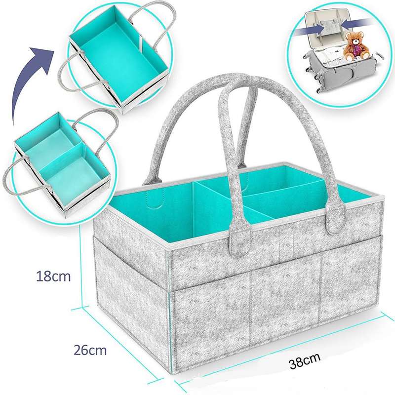 Foldable Baby Diaper Caddy Organizer