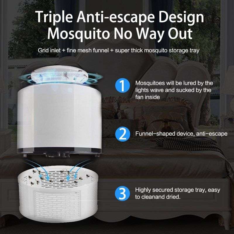 USB Mosquito Killer Lamp - Black