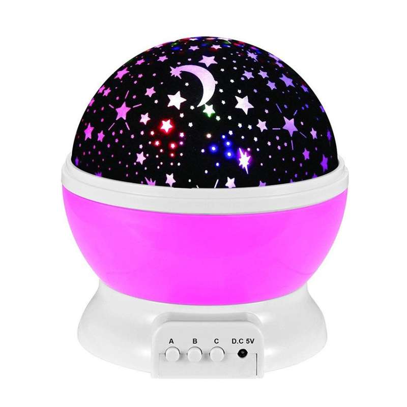 Star Master Rotating Projection Lamp - Pink