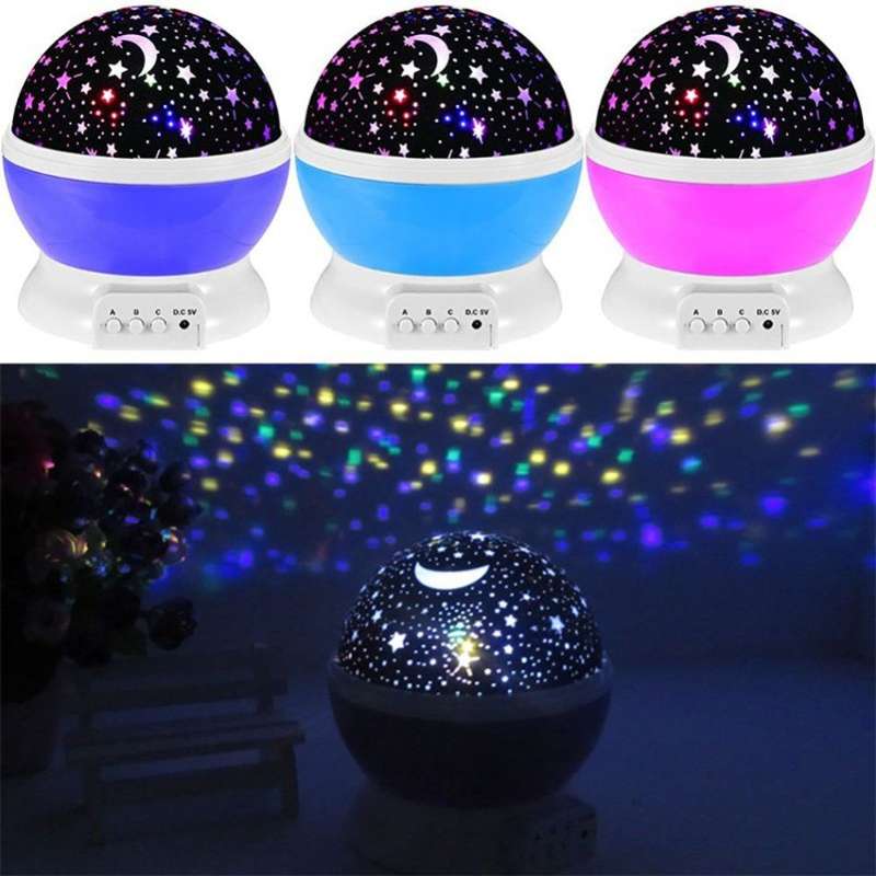 Star Master Rotating Projection Lamp - Pink