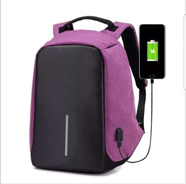 Anti-Theft Backpack - Purple (READ THE DESCRIPTION)