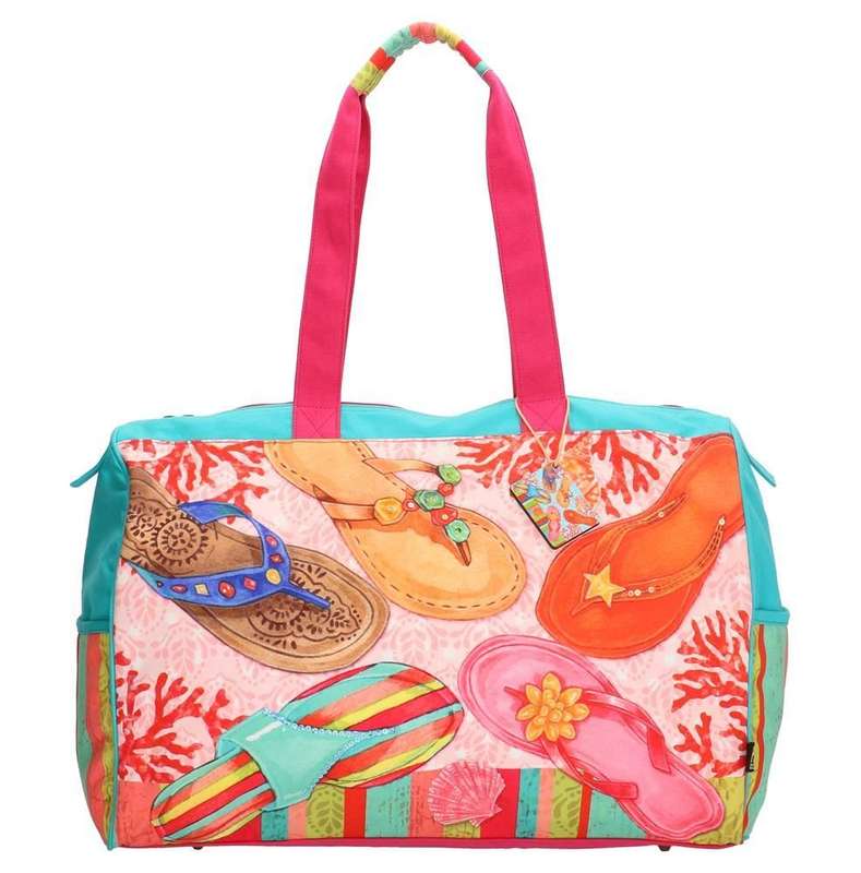 PE-Florence Colourfull Flipflops Ladies Travel Bag (READ DESCRIPTION)