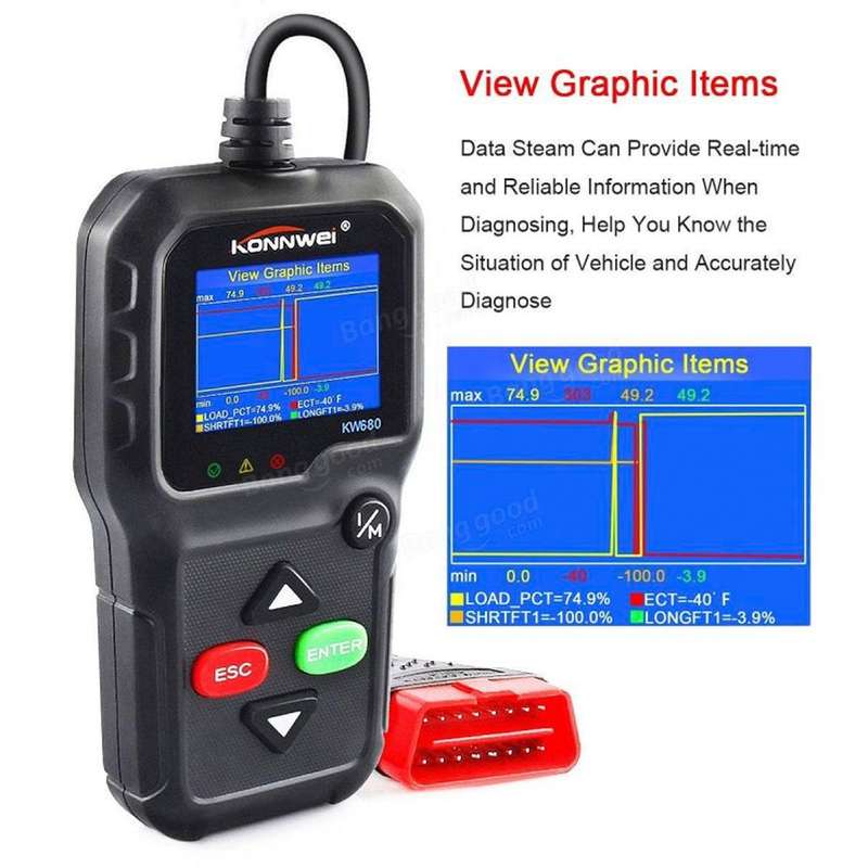 KONNWEI KW680 OBD2 Automotive Diagnostic Scanner