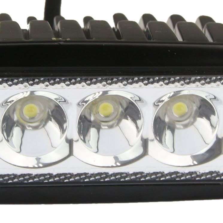 18W Spot Work Light Strip,Jeep Off-road Light Bar Waterproof for 2