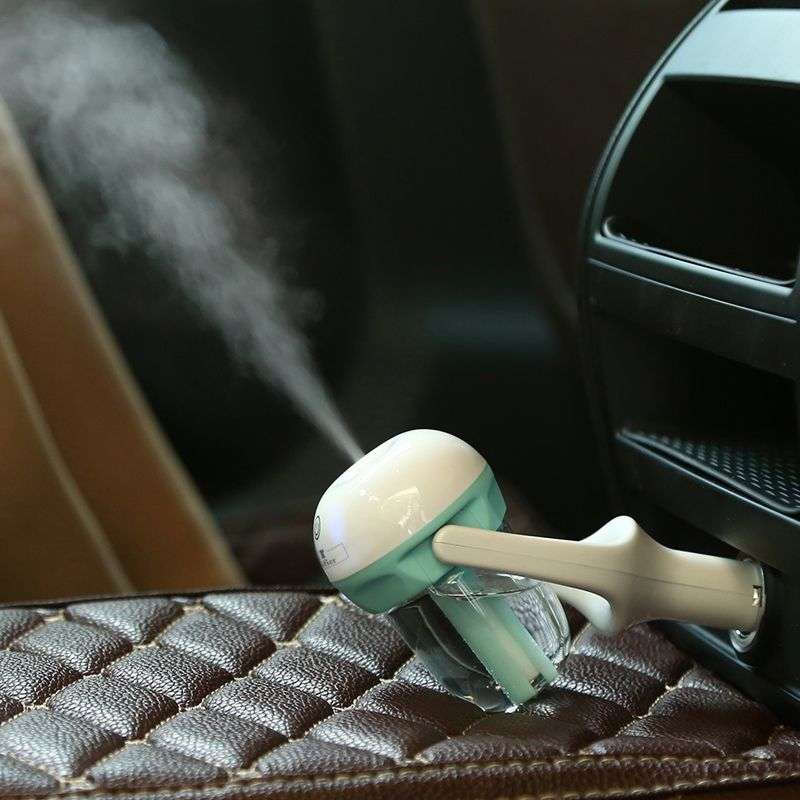 DHAO 12V Car Air freshener Humidifier Air Purifier Aroma Diffuser - Purple