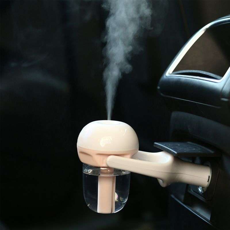 DHAO 12V Car Air freshener Humidifier Air Purifier Aroma Diffuser - Purple