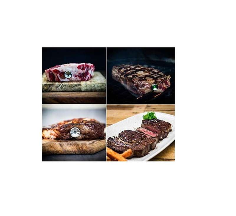 Steak Champ The Ultimate 3rd Generation 3-Color LED Steak Thermometer