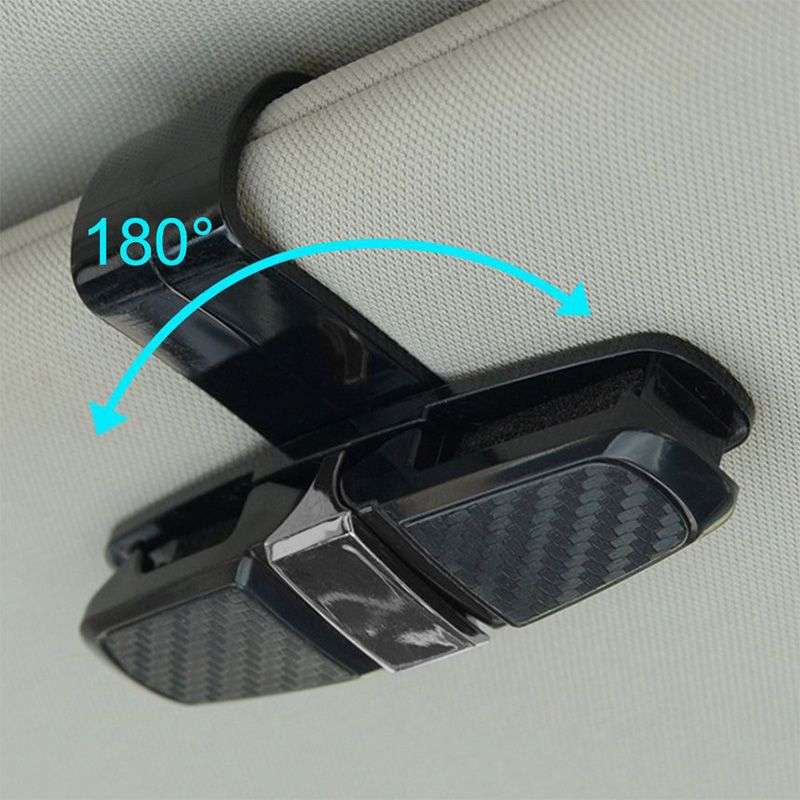 DHAO-Glasses Holders for Car Sun Visor Glasses Mount with Ticket Card Clip