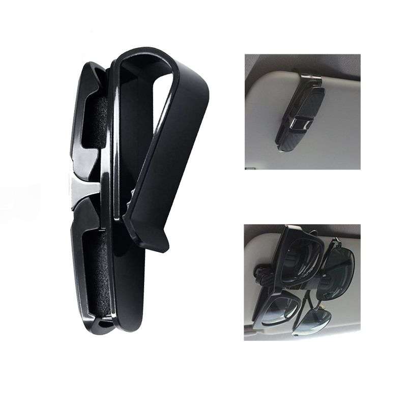 DHAO-Glasses Holders for Car Sun Visor Glasses Mount with Ticket Card Clip