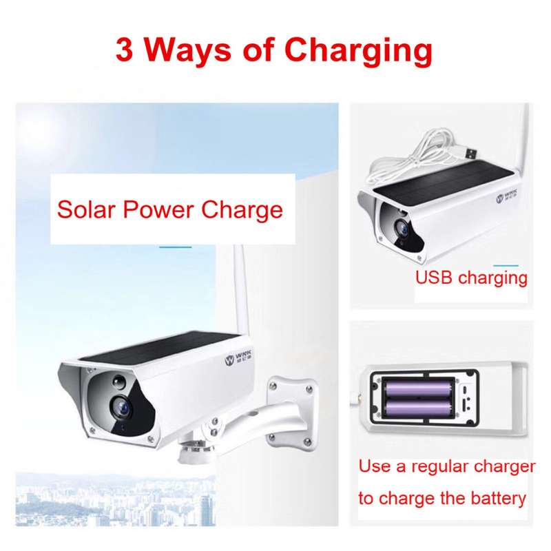 Solar Powered IP Wifi CCTV Security Camera