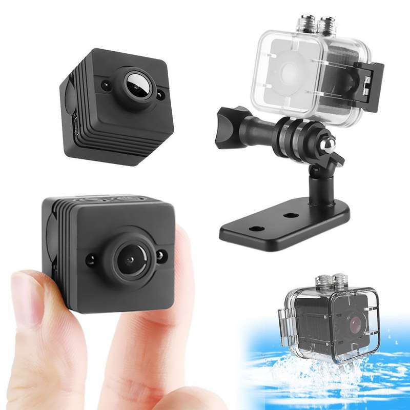 SQ12 Mini Spy Sports Waterproof 1080P FHD Camera with Night Vision - Open Box