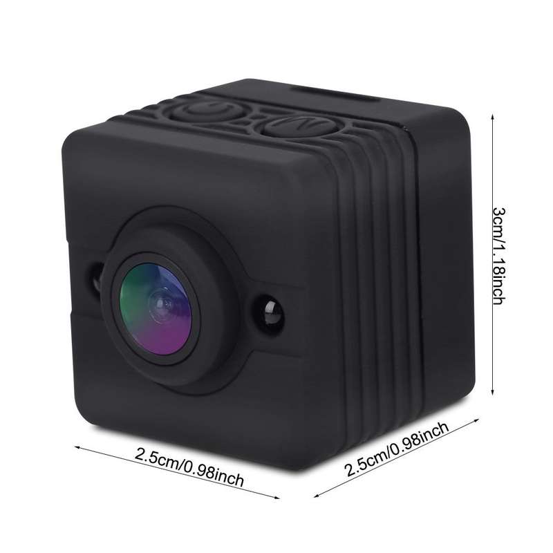 SQ12 Mini Spy Sports Waterproof 1080P FHD Camera with Night Vision - Open Box