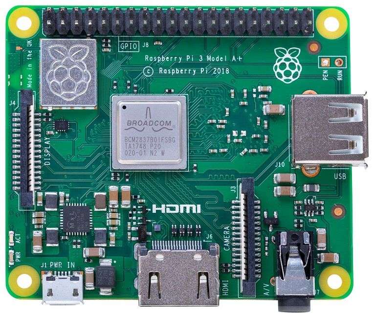 Raspberry Pi 3 Model A+,  RPI3-MODAP - Single Board Computer