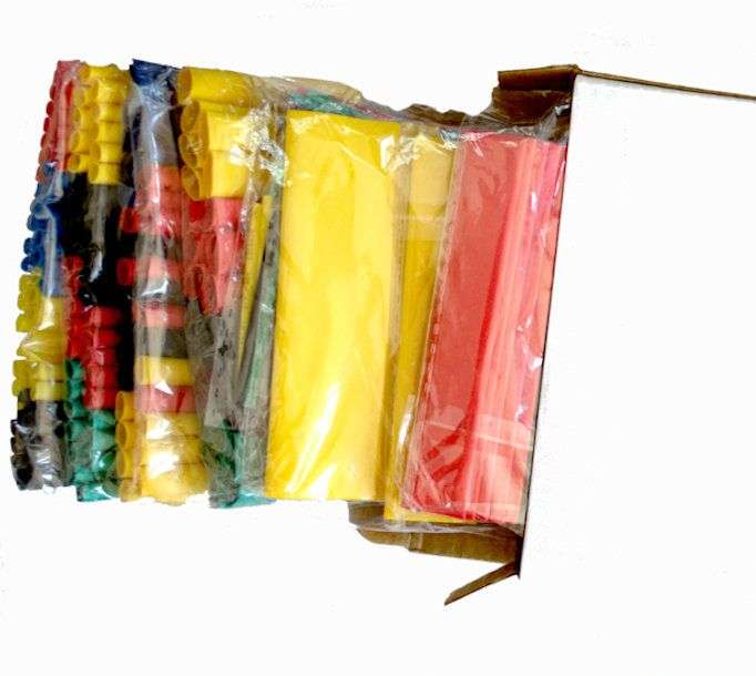 SALIPT Sleeving KIT Heat Shrink Tubing Polyolefin 8 Mixed Colours, 328 pcs