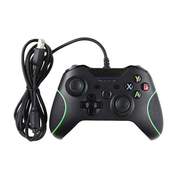 Wired Controller for XBox One - Black & Green with Audio Jack - Open Box