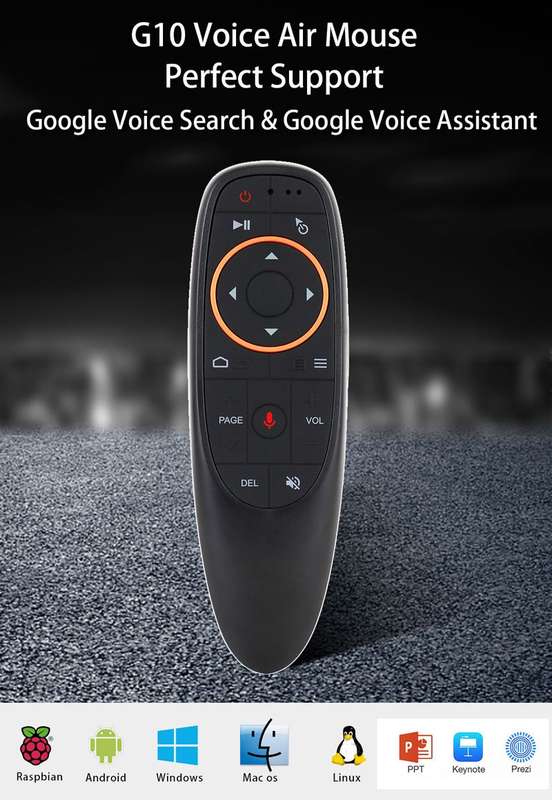 G10 Voice & Air Mouse 2.4GHz Remote Control for Android Box / Smart TV / PC