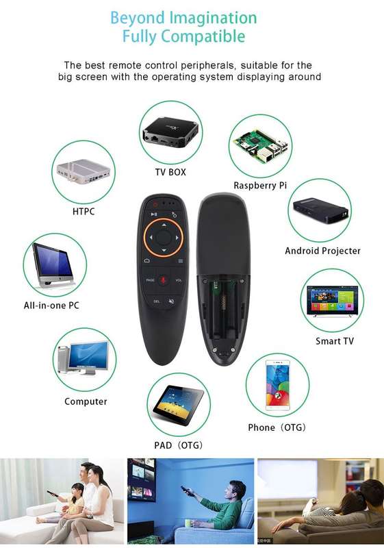 G10 Voice & Air Mouse 2.4GHz Remote Control for Android Box / Smart TV / PC