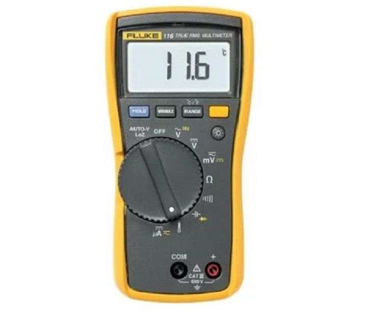 FLUKE 116 -HVAC Digital Multimeter, 110 Series, 6000 Count, True RMS,