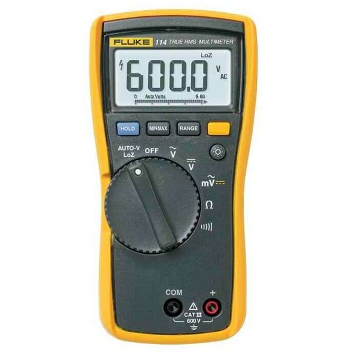 FLUKE 114 -  Electrical Digital Multimeter, 6000 Count, True RMS
