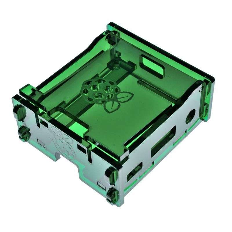 Raspberry PI 3 Model A+ Enclosure in Transparent Acrylic - White