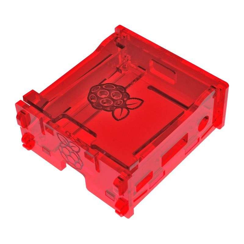 Raspberry PI 3 Model A+ Enclosure in Transparent Acrylic - White