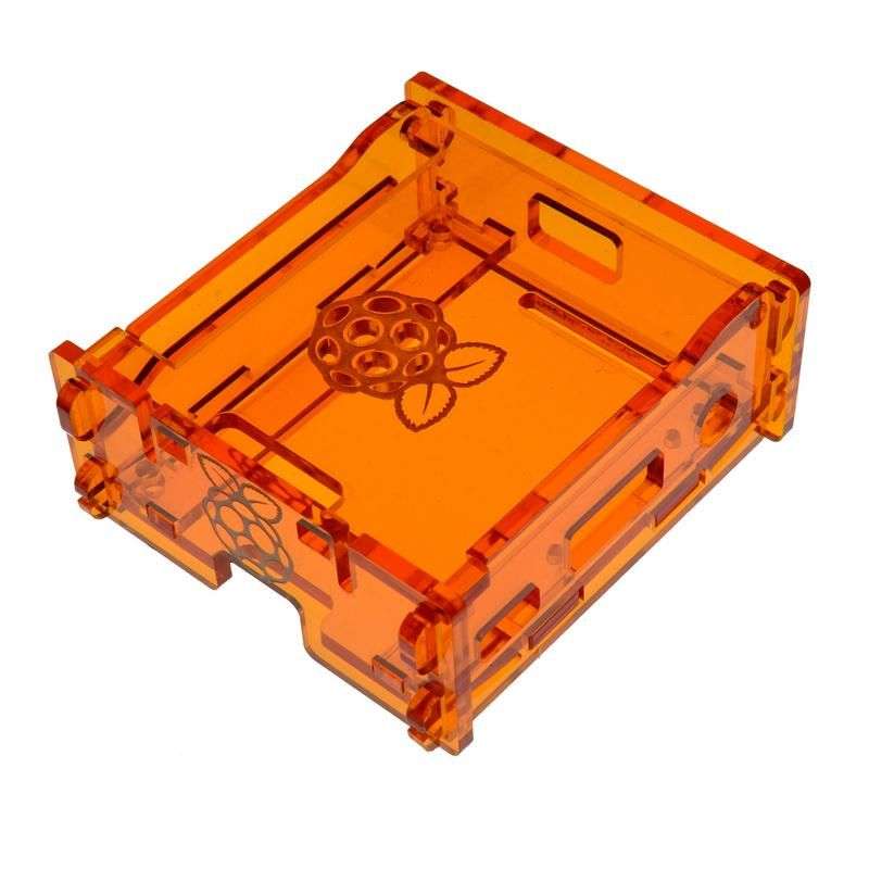 Raspberry PI 3 Model A+ Enclosure in Transparent Acrylic - White
