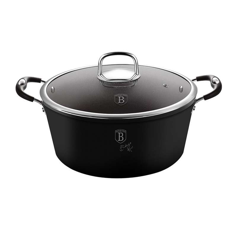 Berlinger Haus 24cm Oven Safe Casserole without Lid - Black Professional(SECOND HAND)(NO LID)