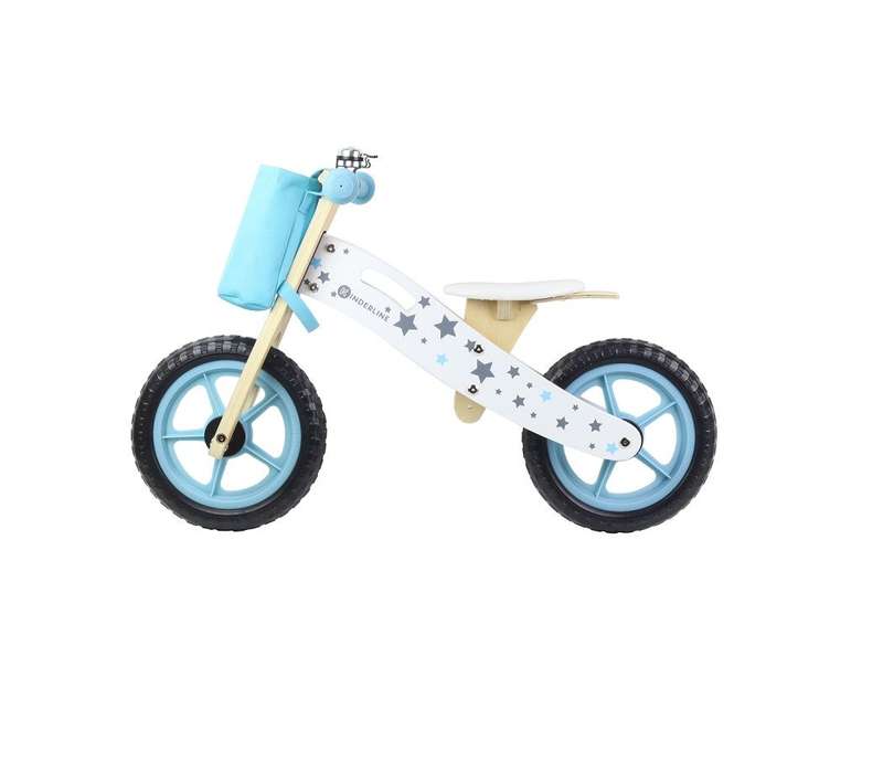 Kinder Line Woodline Wooden Balance Bike - Sky Blue