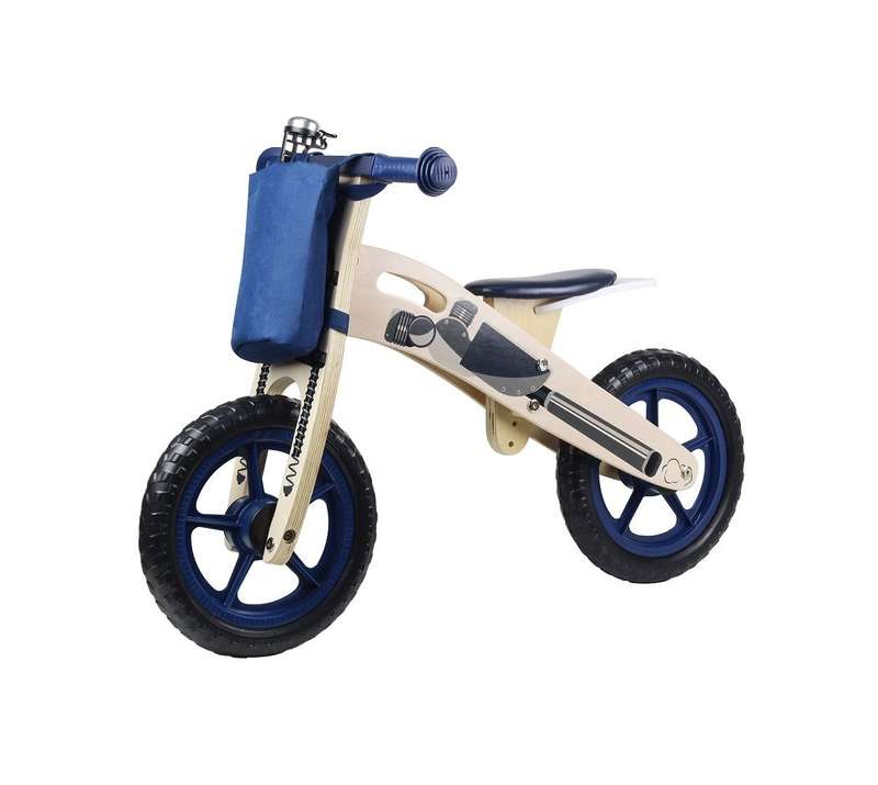 Kinder Line Woodline Wooden Balance Bike - Navy Blue
