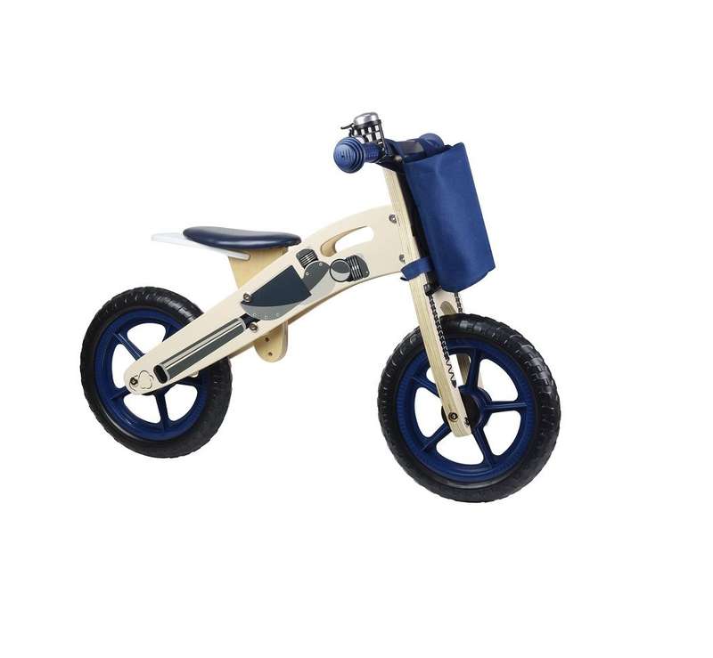 Kinder Line Woodline Wooden Balance Bike - Navy Blue