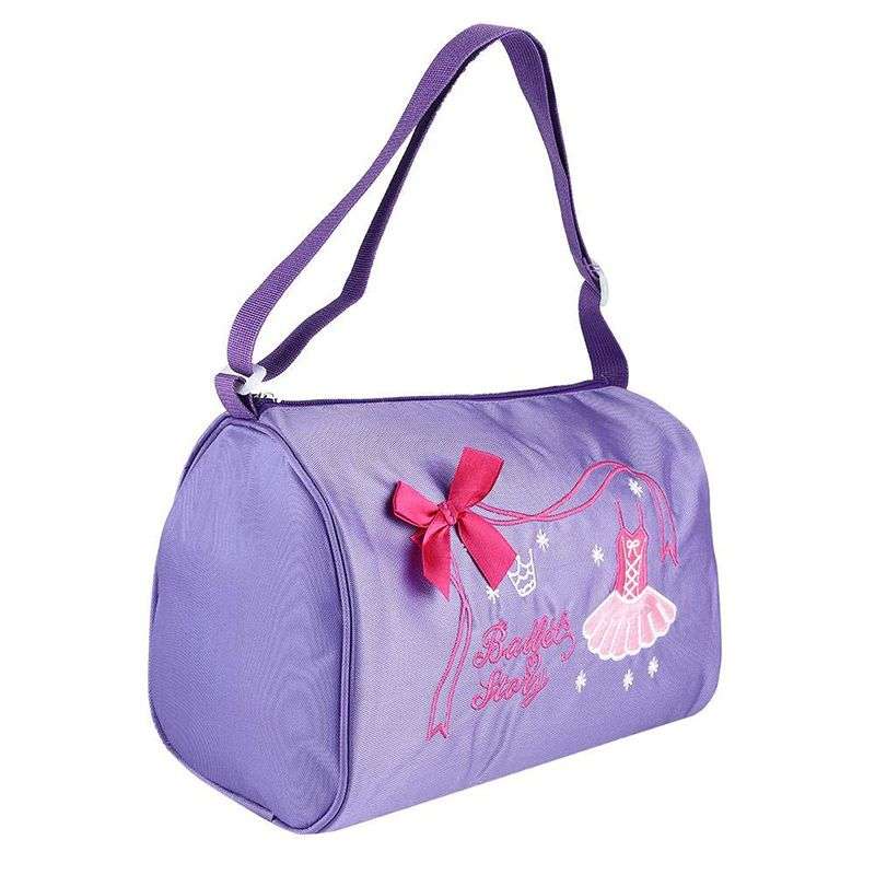 Girl Kids Dance Ballet Swim Bag Backpack Embroidered Tote - Pink