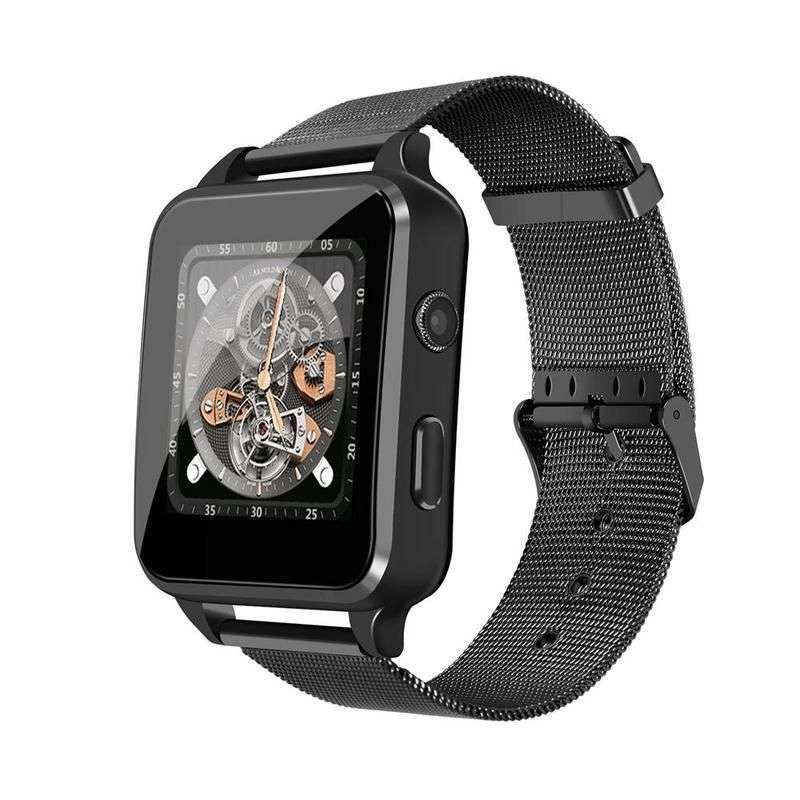 Techme X8 GSM Smart Watch compatible with Android or iOS Black - Open Box