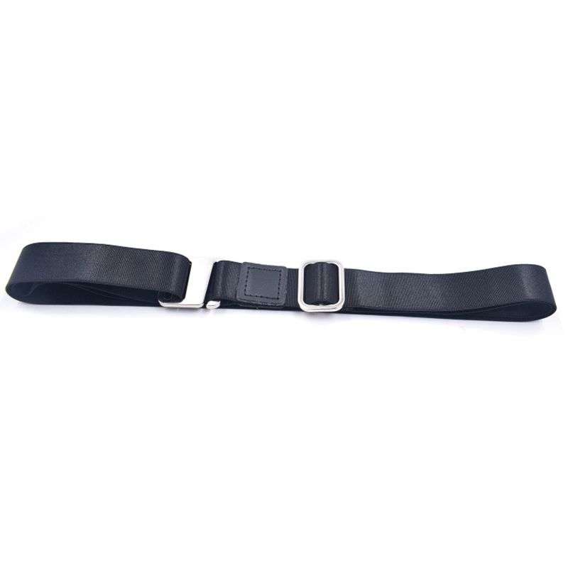DHAO-Mens Shirt Stay Tuck It Belt Non-slip Wrinkle Bandage Super Belt - Black 2.5