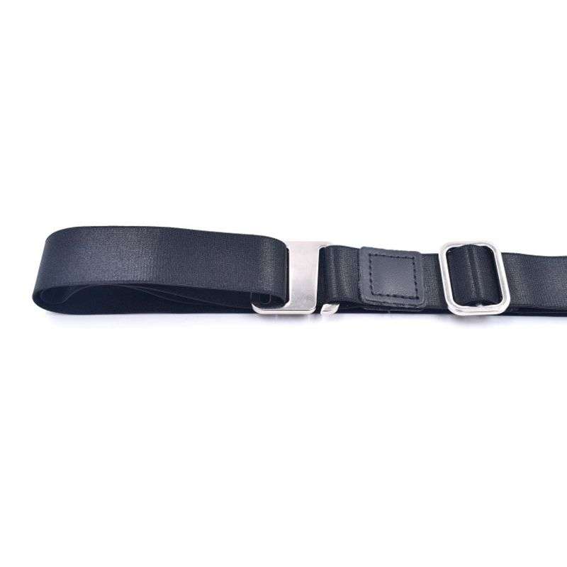 DHAO-Mens Shirt Stay Tuck It Belt Non-slip Wrinkle Bandage Super Belt - Black 2.5