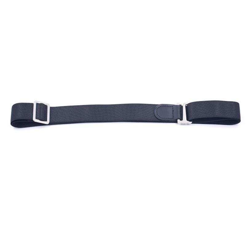 DHAO-Mens Shirt Stay Tuck It Belt Non-slip Wrinkle Bandage Super Belt - Black 2.5